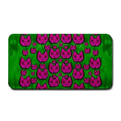 Sweet Flower Cats  In Nature Style Medium Bar Mats by pepitasart