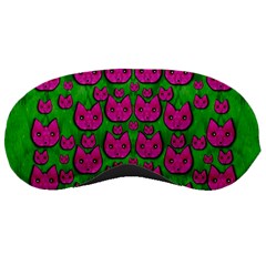 Sweet Flower Cats  In Nature Style Sleeping Mask by pepitasart