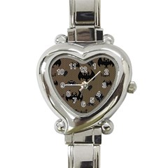 Cute Bat With Hearts Heart Italian Charm Watch by FantasyWorld7