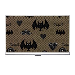 Cute Bat With Hearts Business Card Holder by FantasyWorld7