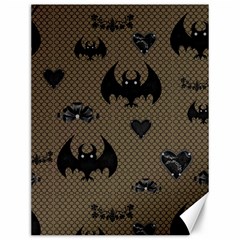 Cute Bat With Hearts Canvas 12  X 16  by FantasyWorld7