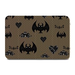 Cute Bat With Hearts Plate Mats by FantasyWorld7