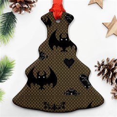 Cute Bat With Hearts Ornament (christmas Tree)  by FantasyWorld7