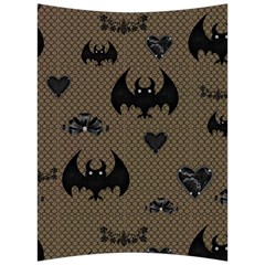 Cute Bat With Hearts Back Support Cushion by FantasyWorld7