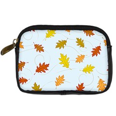 Every Leaf Digital Camera Leather Case by WensdaiAmbrose