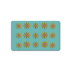 Fantasy Fauna Floral In Sweet Green Magnet (Name Card)