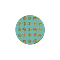 Fantasy Fauna Floral In Sweet Green Golf Ball Marker by pepitasart