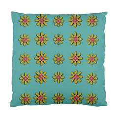 Fantasy Fauna Floral In Sweet Green Standard Cushion Case (Two Sides)