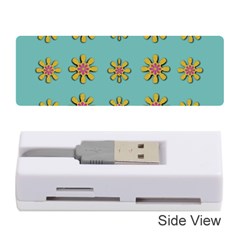 Fantasy Fauna Floral In Sweet Green Memory Card Reader (Stick)