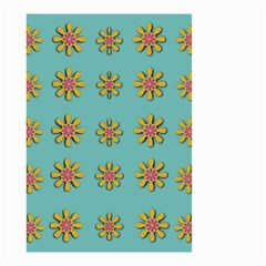 Fantasy Fauna Floral In Sweet Green Small Garden Flag (two Sides) by pepitasart