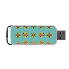 Fantasy Fauna Floral In Sweet Green Portable USB Flash (One Side)