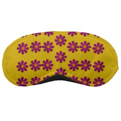 Fantasy Fauna Floral In Sweet Yellow Sleeping Mask by pepitasart