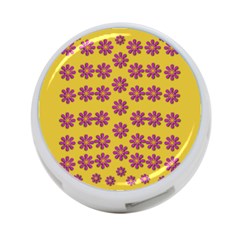 Fantasy Fauna Floral In Sweet Yellow 4-port Usb Hub (two Sides) by pepitasart