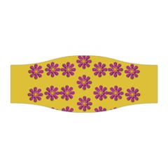 Fantasy Fauna Floral In Sweet Yellow Stretchable Headband by pepitasart