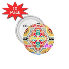 Floral 1 75  Buttons (10 Pack)