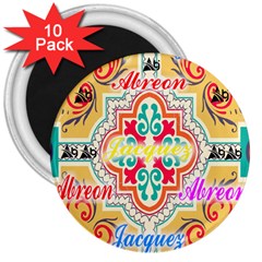 Floral 3  Magnets (10 Pack)  by ABjCompany