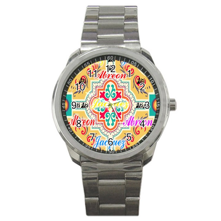 Floral Sport Metal Watch