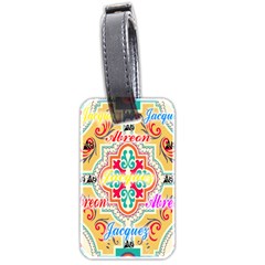 Floral Luggage Tag (two Sides)