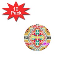 Floral 1  Mini Buttons (10 Pack) 