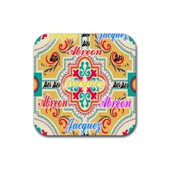 Floral Rubber Coaster (square) 