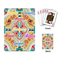 Floral Playing Cards Single Design (rectangle) by ABjCompany