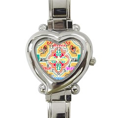 Floral Heart Italian Charm Watch