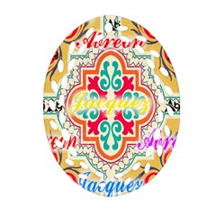 Floral Oval Filigree Ornament (two Sides)