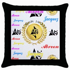 Lux2 Throw Pillow Case (black) by ABjCompany