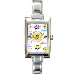 Lux2 Rectangle Italian Charm Watch by ABjCompany