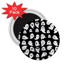 Cute Kawaii Ghost Pattern 2 25  Magnets (10 Pack)  by Valentinaart