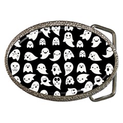 Cute Kawaii Ghost Pattern Belt Buckles by Valentinaart