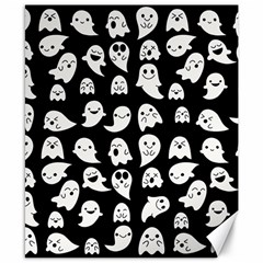 Cute Kawaii Ghost Pattern Canvas 8  X 10  by Valentinaart