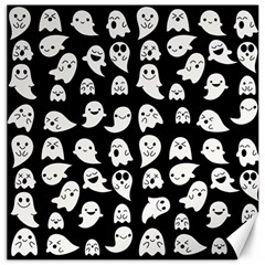 Cute Kawaii Ghost Pattern Canvas 12  X 12  by Valentinaart