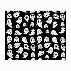 Cute Kawaii Ghost Pattern Small Glasses Cloth (2 Sides) by Valentinaart