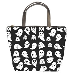 Cute Kawaii Ghost Pattern Bucket Bag by Valentinaart