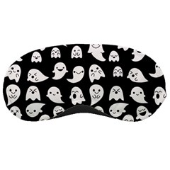 Cute Kawaii Ghost Pattern Sleeping Mask by Valentinaart