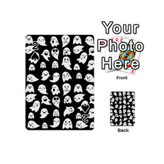 Cute Kawaii Ghost Pattern Playing Cards 54 Designs (mini) by Valentinaart