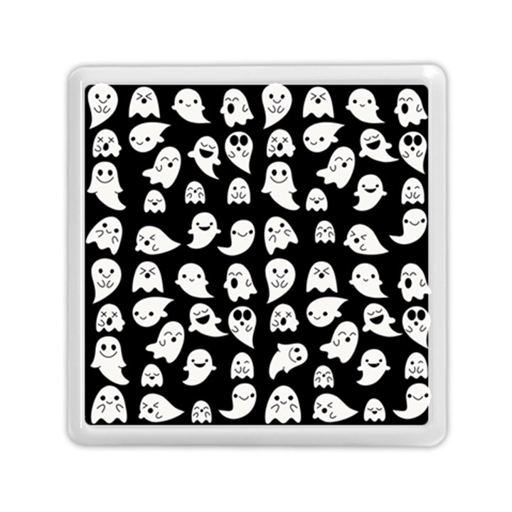 Cute Kawaii Ghost pattern Memory Card Reader (Square)