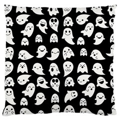 Cute Kawaii Ghost Pattern Large Cushion Case (one Side) by Valentinaart