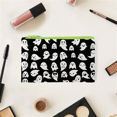 Cute Kawaii Ghost Pattern Cosmetic Bag (xs) by Valentinaart