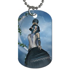 Wonderful Fantasy Women Dog Tag (one Side) by FantasyWorld7