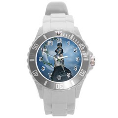 Wonderful Fantasy Women Round Plastic Sport Watch (l) by FantasyWorld7