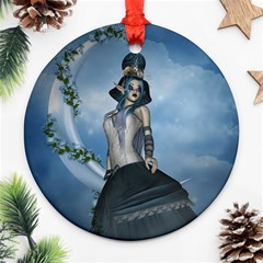 Wonderful Fantasy Women Ornament (round) by FantasyWorld7