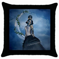 Wonderful Fantasy Women Throw Pillow Case (black) by FantasyWorld7