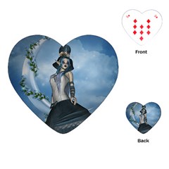 Wonderful Fantasy Women Playing Cards Single Design (heart) by FantasyWorld7