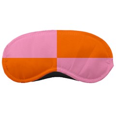 Mod Pink And Orange Squares Sleeping Mask by snowwhitegirl