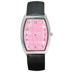 Pink Ribbon Barrel Style Metal Watch by snowwhitegirl