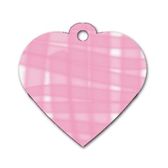 Pink Ribbon Dog Tag Heart (two Sides) by snowwhitegirl