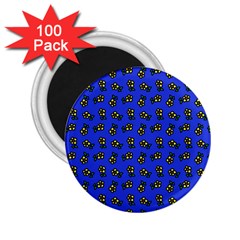 Daisy Royal Blue 2 25  Magnets (100 Pack)  by snowwhitegirl