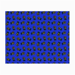 Daisy Royal Blue Small Glasses Cloth (2 Sides) by snowwhitegirl